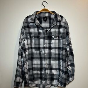 Large Blue GAP Flannel